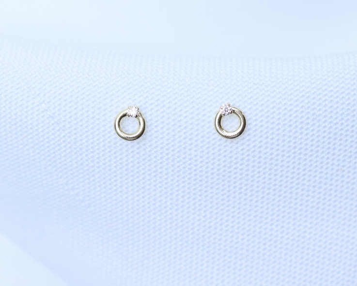 Aretes Círculos con zirconias